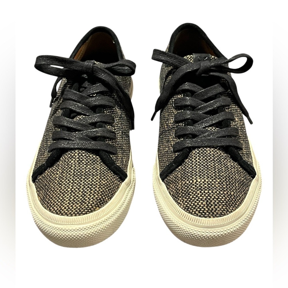 Frye Women’s Gia Low Lace Slip On Lace Up Canvas Tweed Sneaker Size 7
